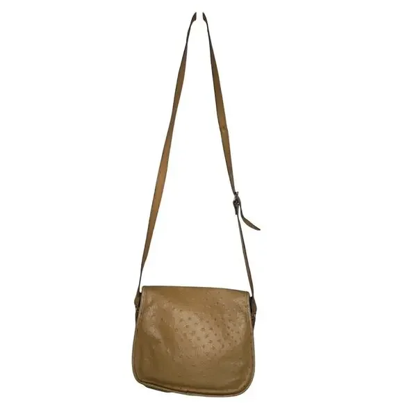 Vintage classic ostrich leather made in Italy crossbody purse - Picture 3 of 10